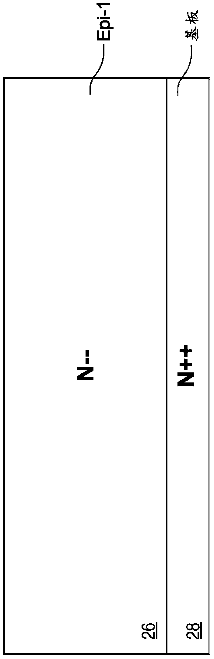 Vertical power MOSFET cell with planar channel