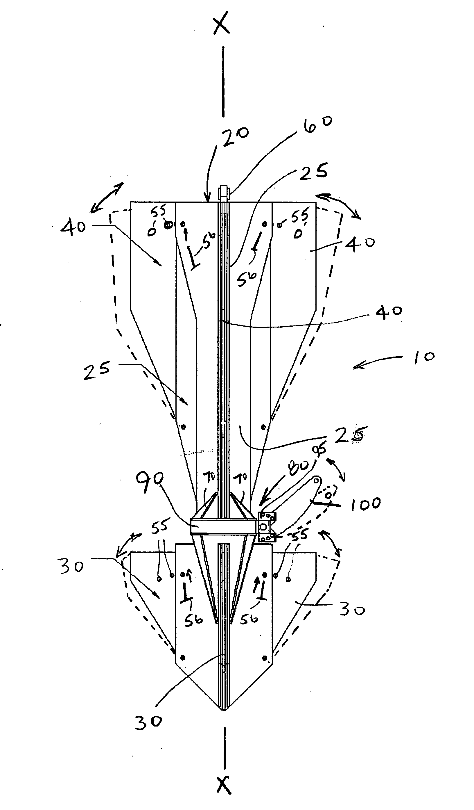 Gravity installed anchor