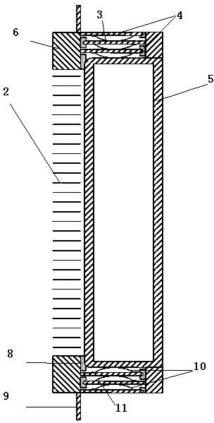 Electromagnetically-shielding sound-insulating protecting window applicable to electromagnetically-shielded room