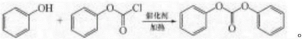 Synthetic method of phenyl chloroformate as pesticide intermediate