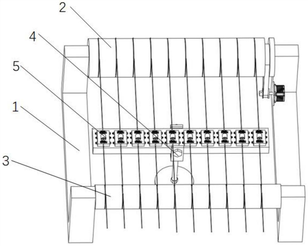 Online eddy current testing device for defects of multiple strands of tire cord steel wires