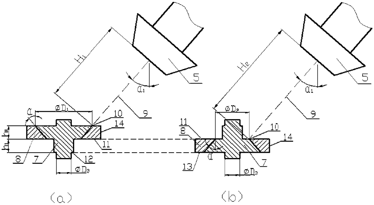 Electron beam welding method for large-thickness inclined-angle welding joint