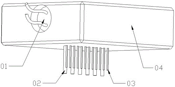 Molding device for high-precision plastic carrier tape product