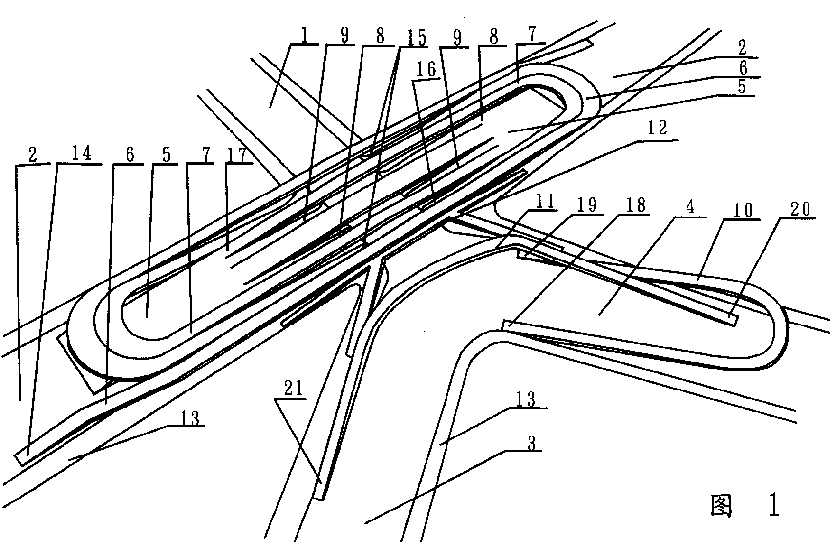 Special crossing full interconnection flyover