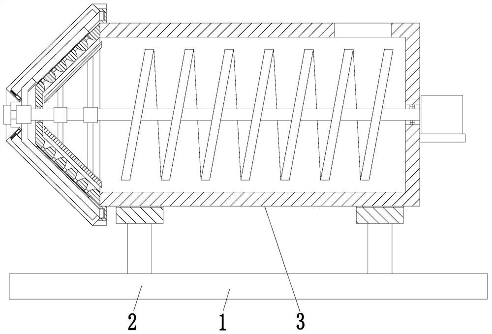 Waste plastic meal box recycling and granulating device