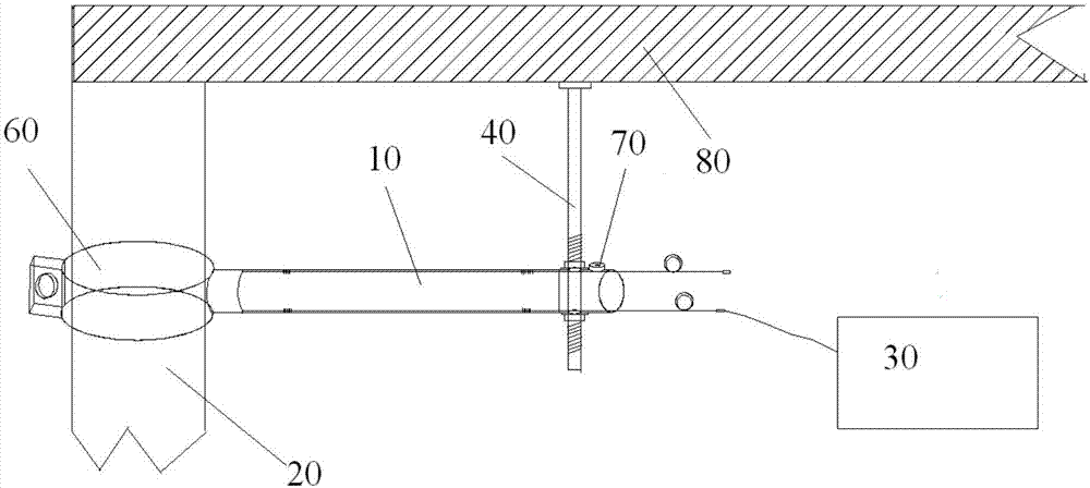 Fiber grating strain sensing mechanism and method for monitoring subsidence of full-space support structure