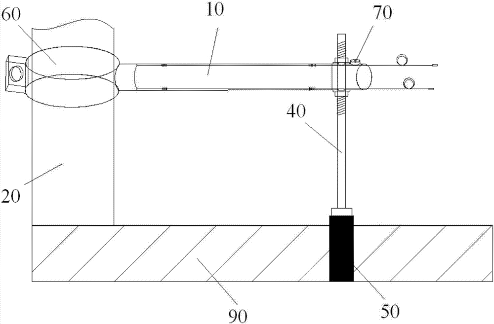 Fiber grating strain sensing mechanism and method for monitoring subsidence of full-space support structure