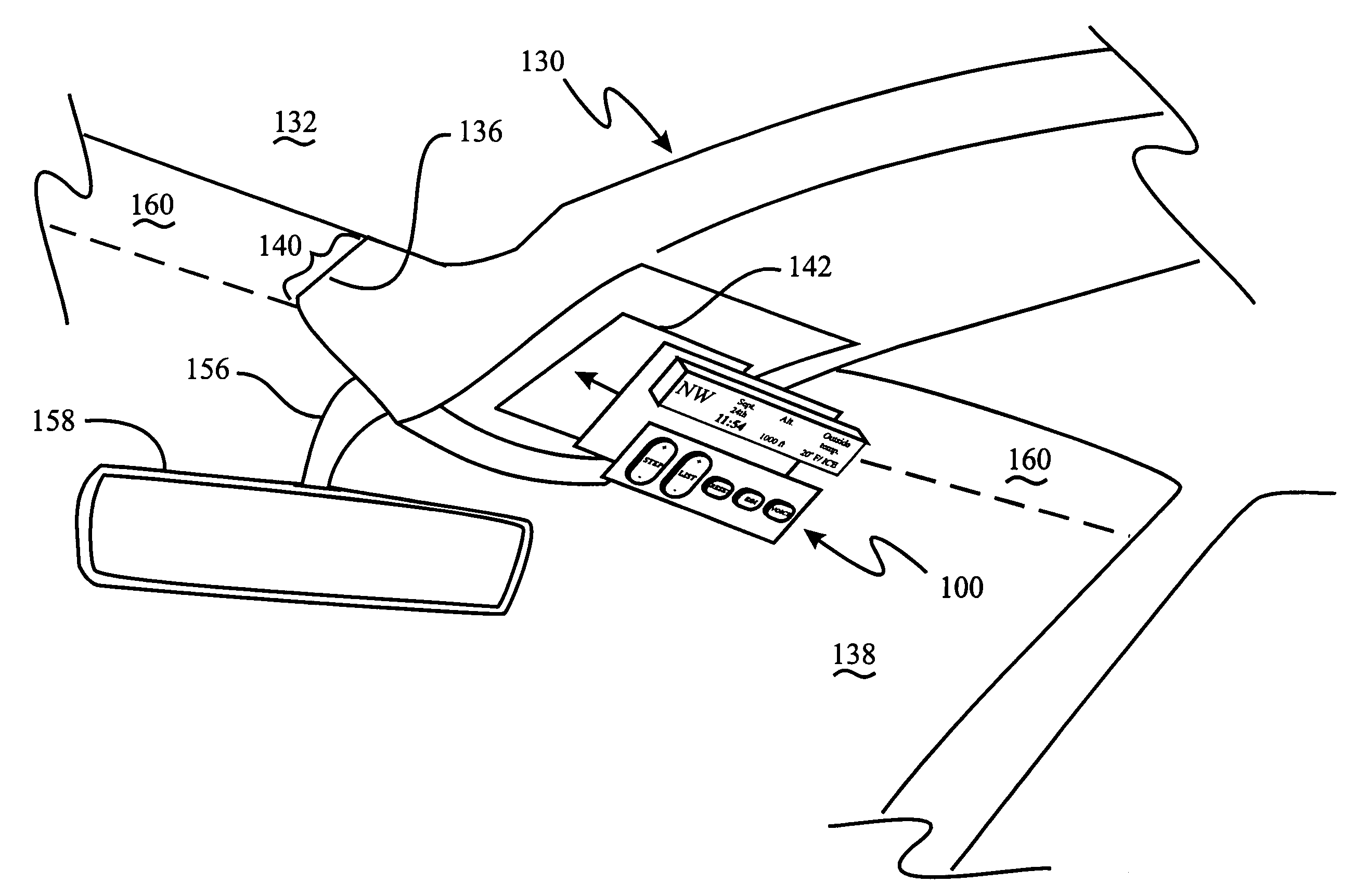 Vehicle information display and communication system having an antenna array