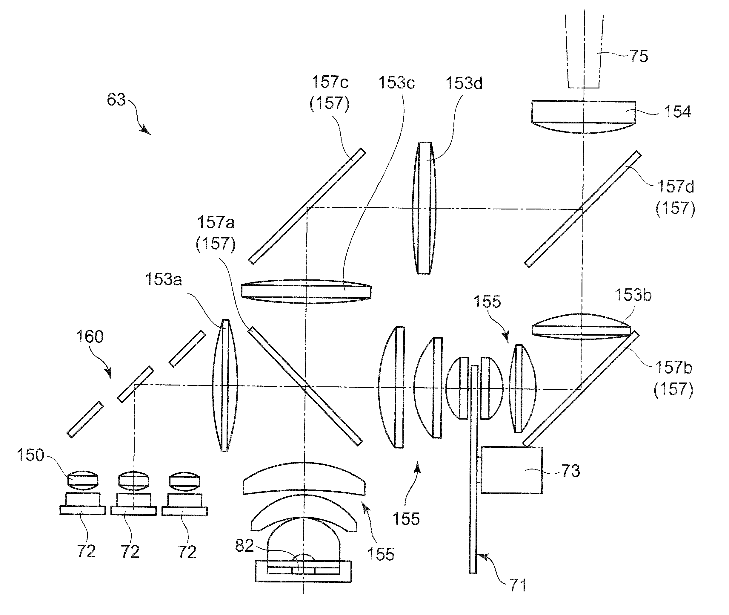 Light source unit and projector