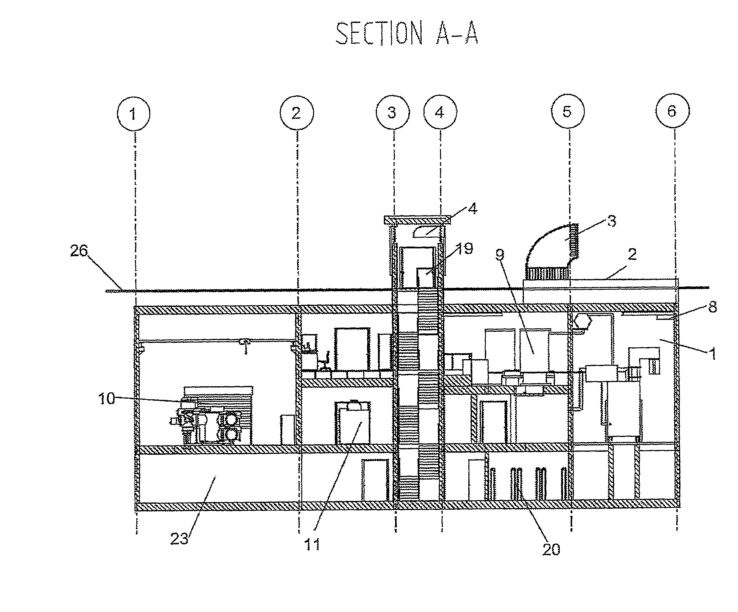 Underground transformer station for high and medium voltage