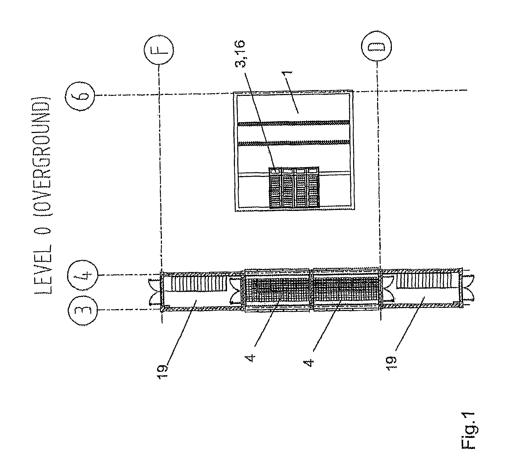 Underground transformer station for high and medium voltage