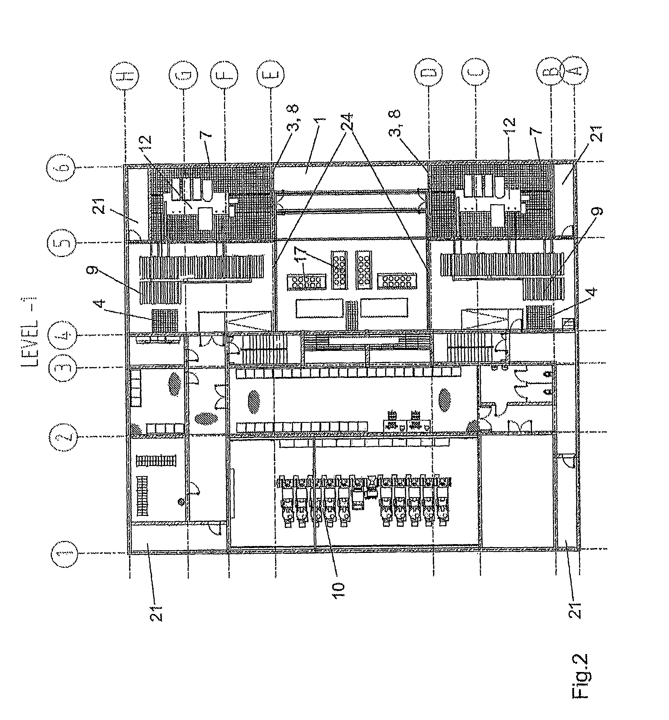 Underground transformer station for high and medium voltage