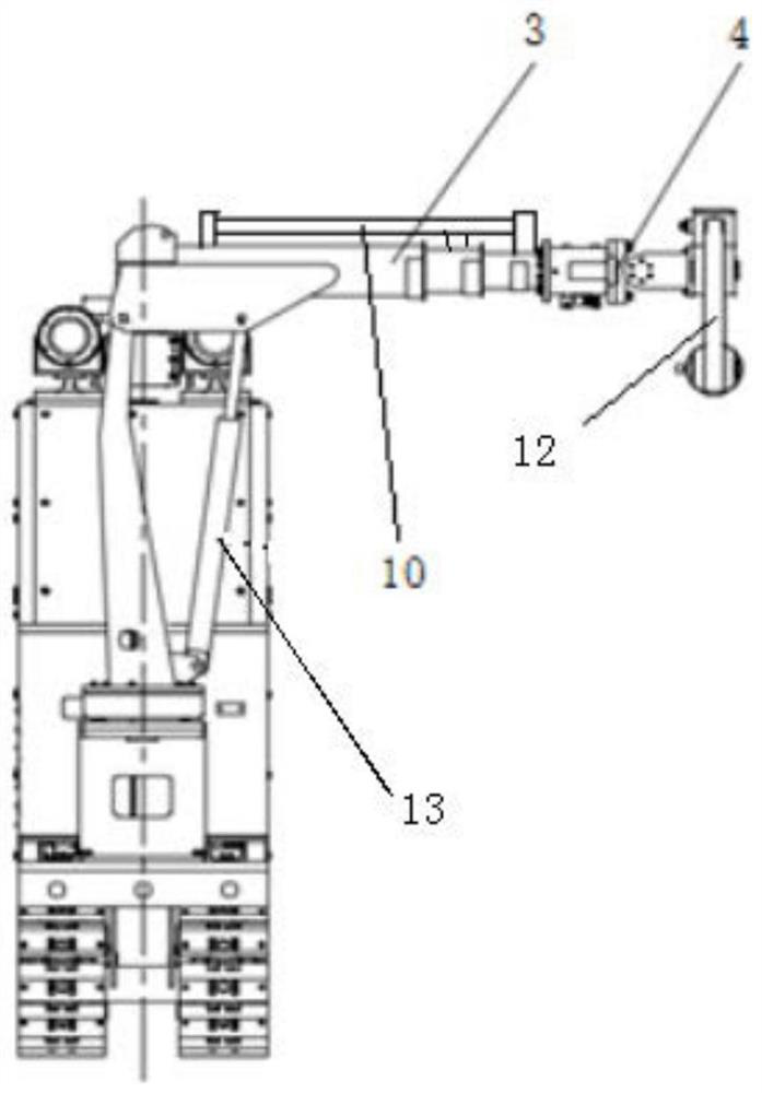 Mining anchor withdrawing vehicle