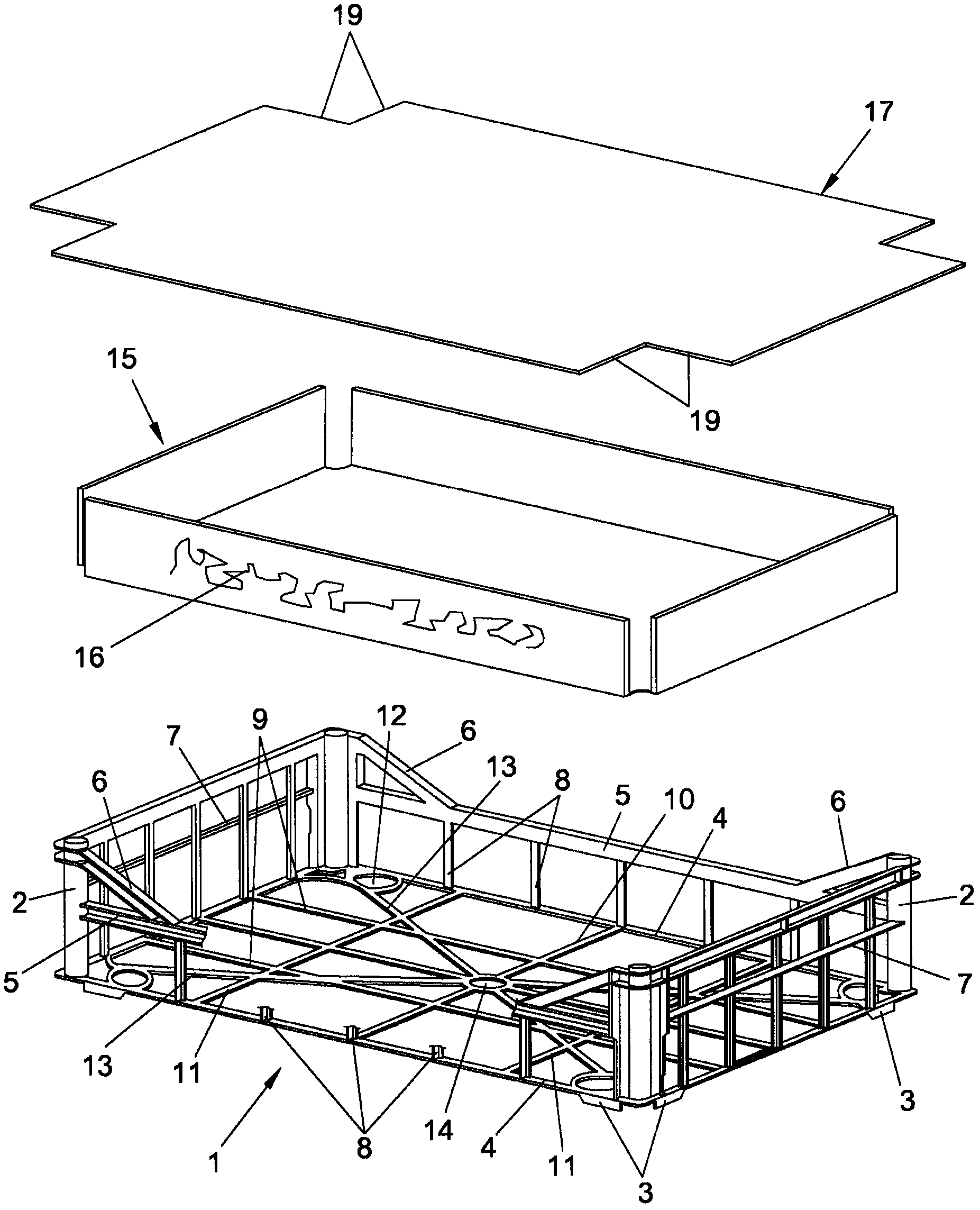 Box for packaging and transporting products