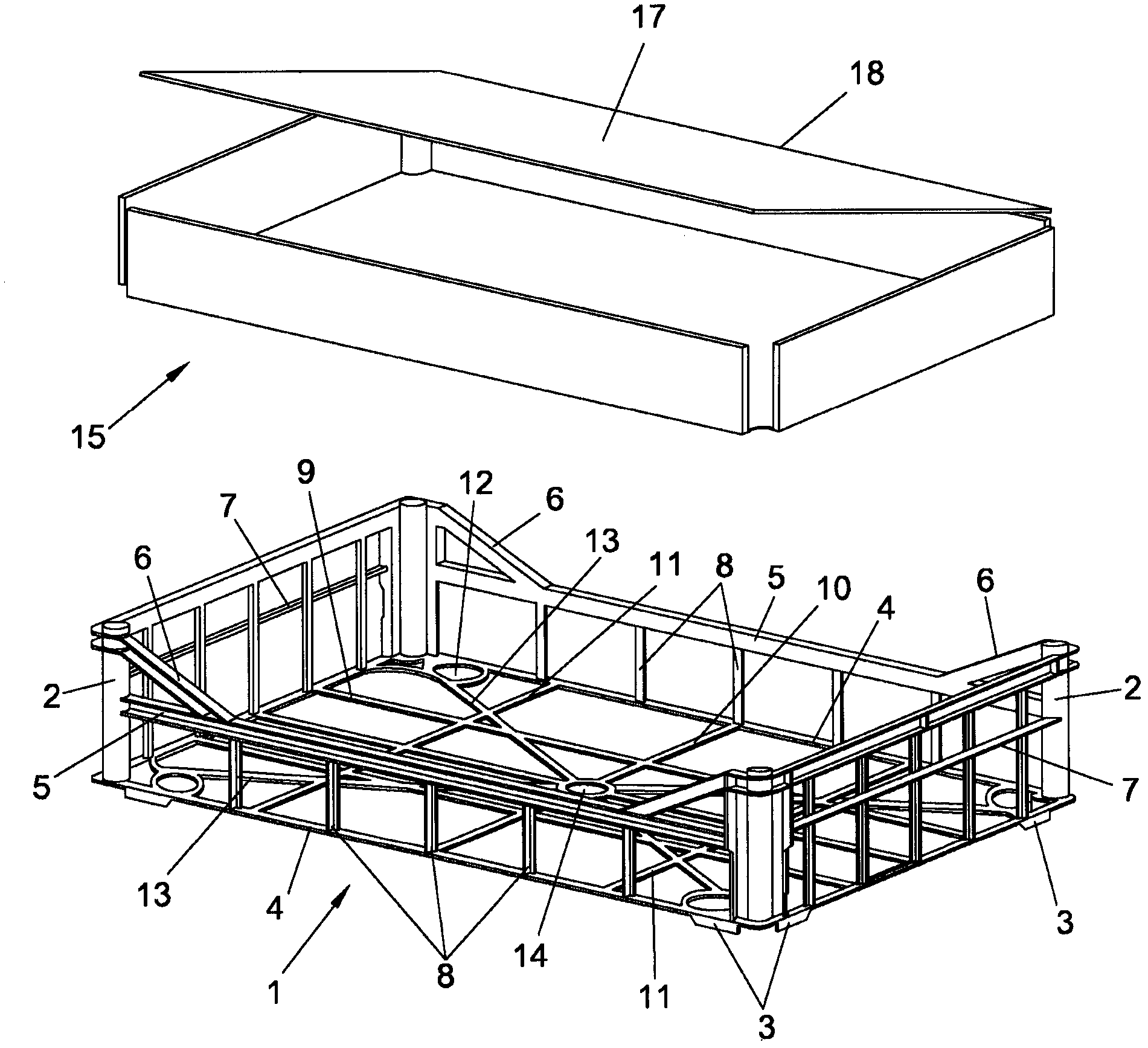 Box for packaging and transporting products