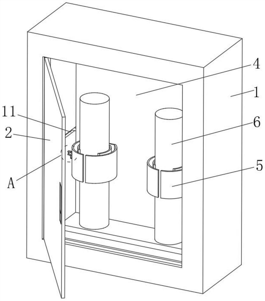 Fire-fighting equipment storage box convenient to store and take