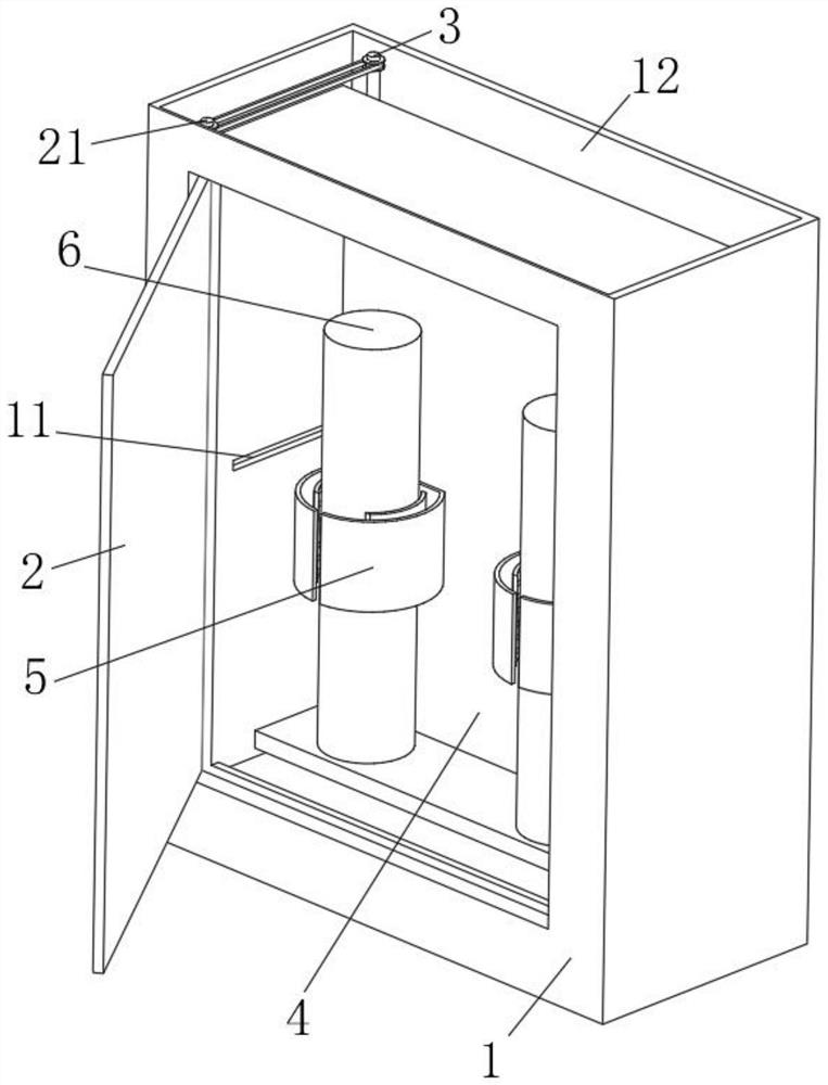 Fire-fighting equipment storage box convenient to store and take