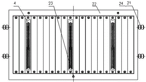 Connecting device for vehicle fault diagnosis