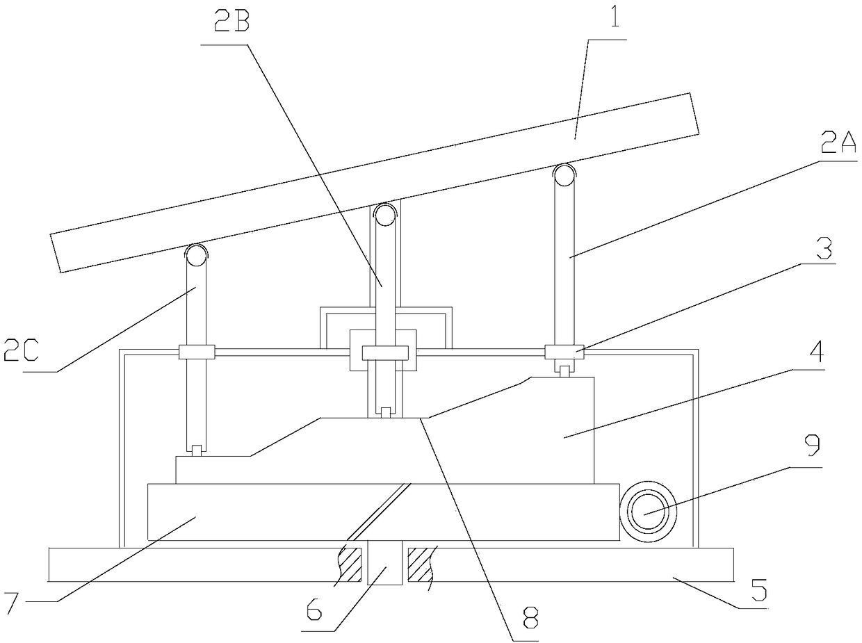 A device with adjustable angle of solar panel