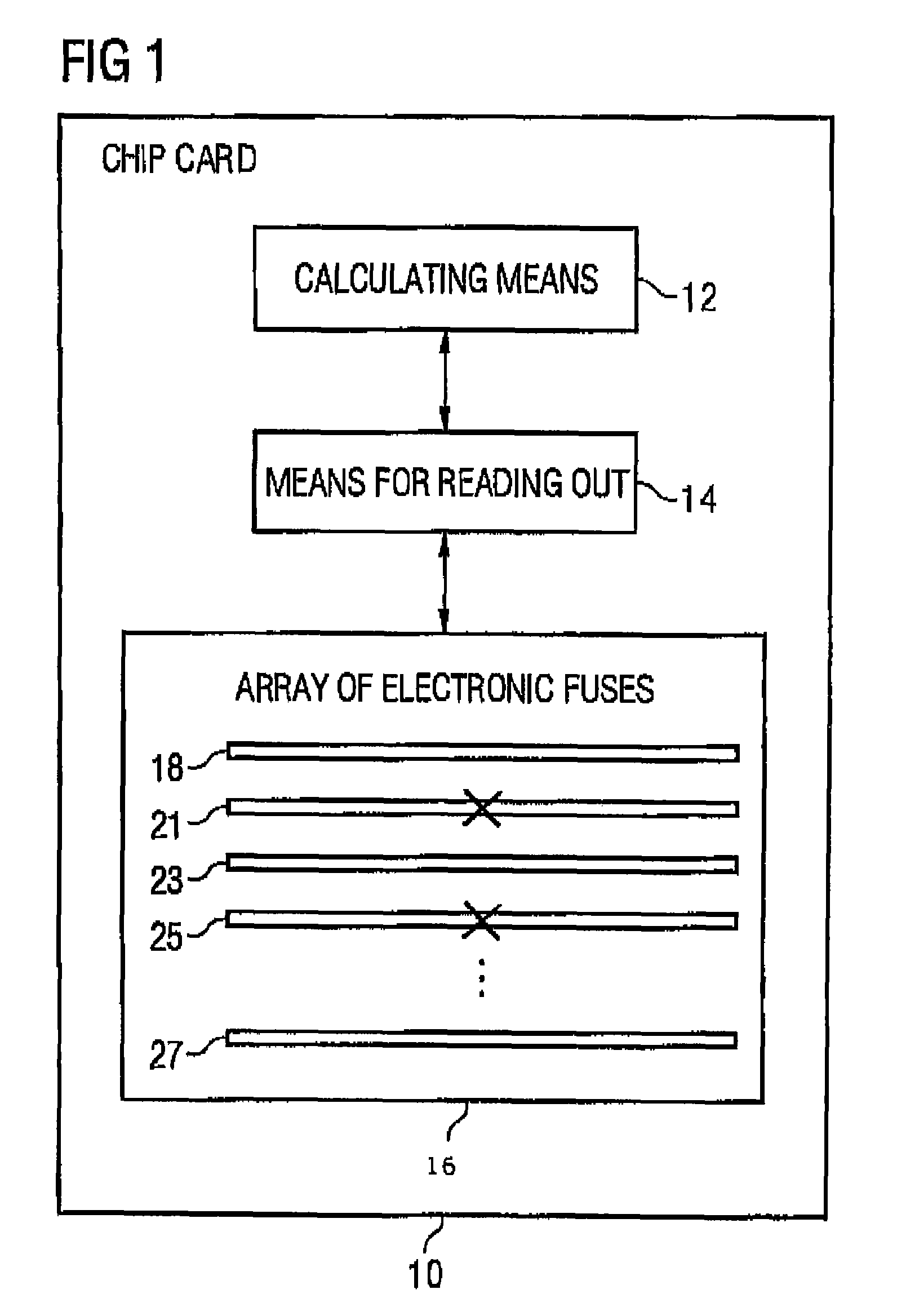 Processor having electronic fuses for storing secret data