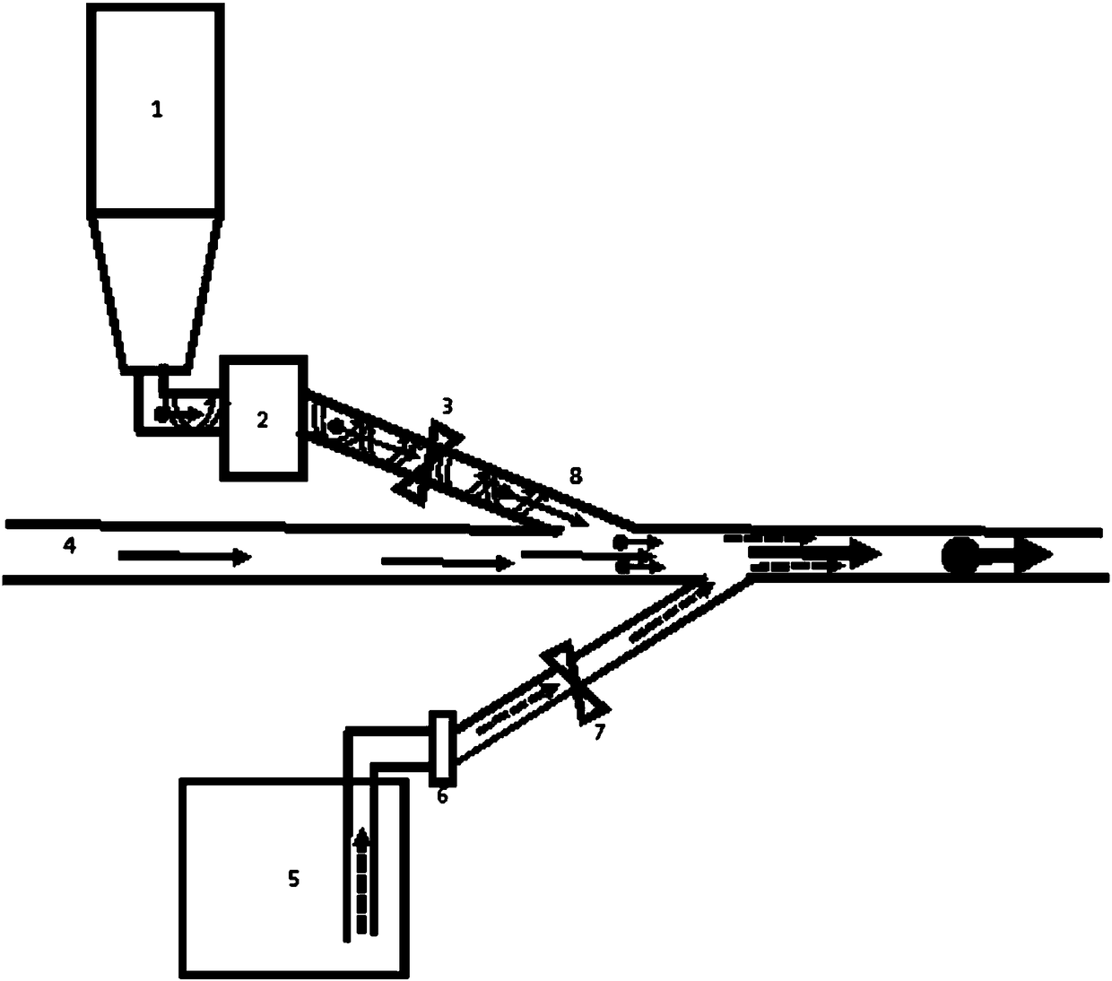 Solidifying device for blown sand type island construction