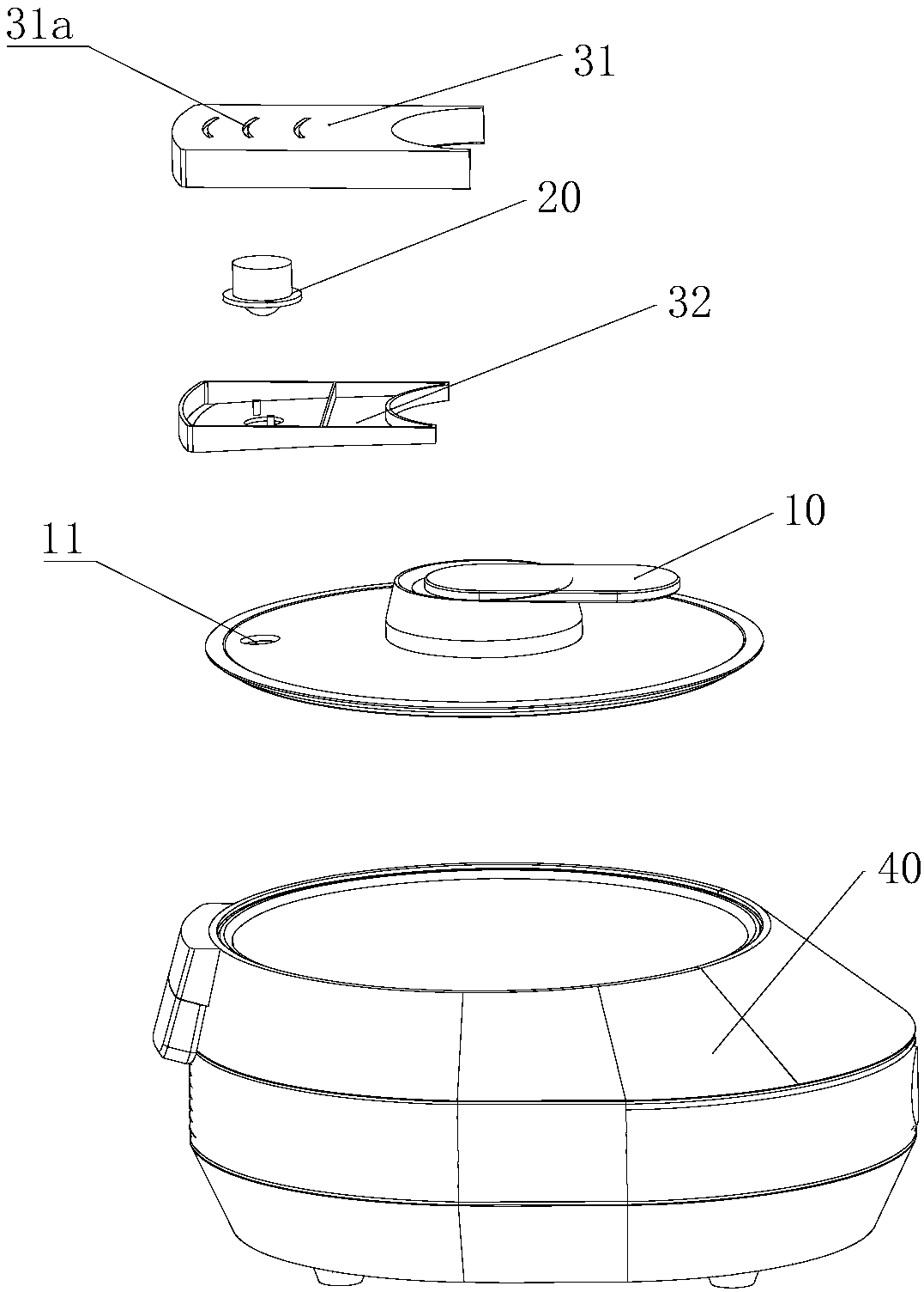 Cooking wookware and method for adjusting steam output amount of same