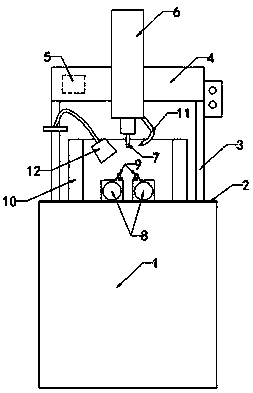 Drilling device for communication connector