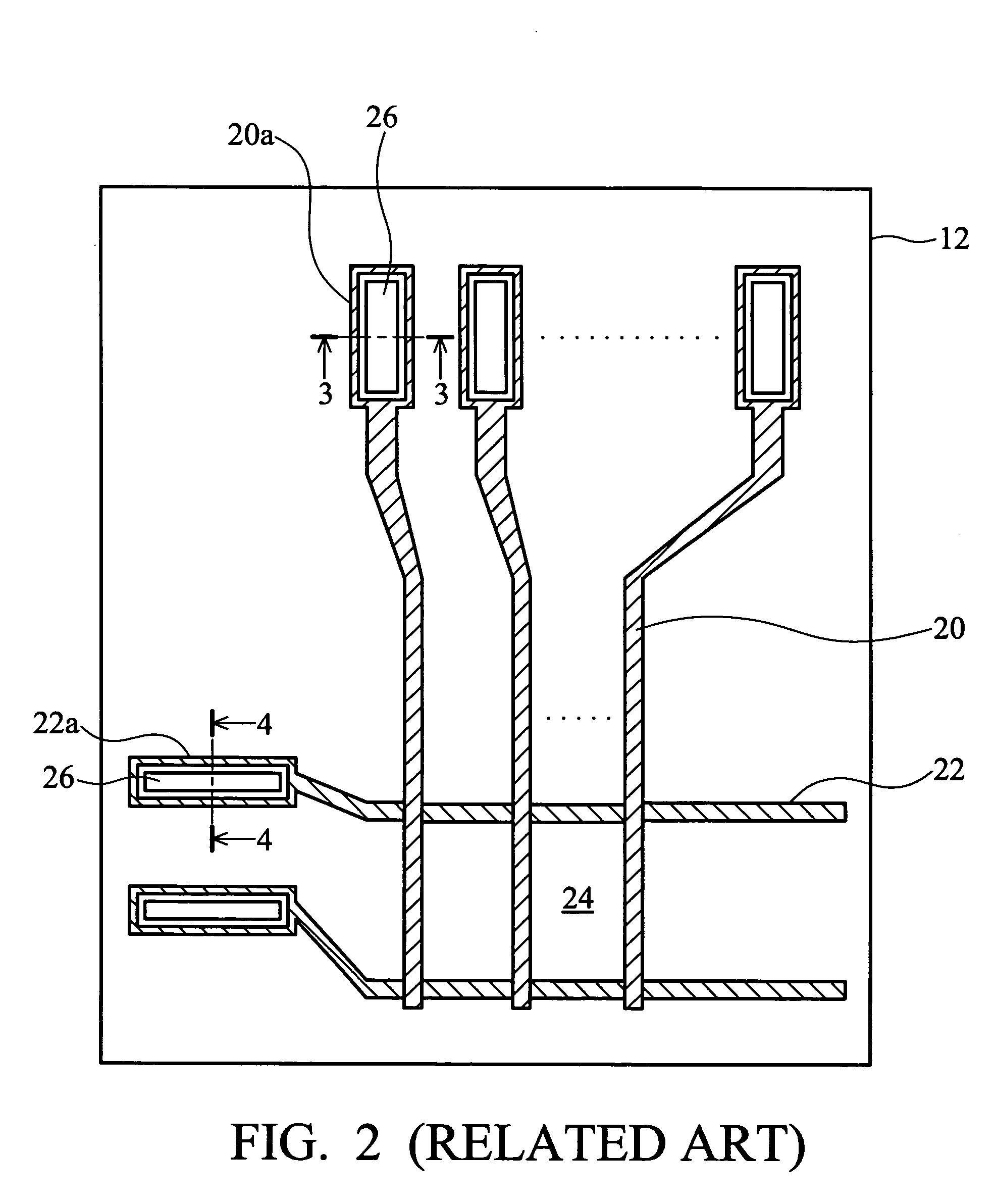 Bonding pad structure for a display device and fabrication method thereof