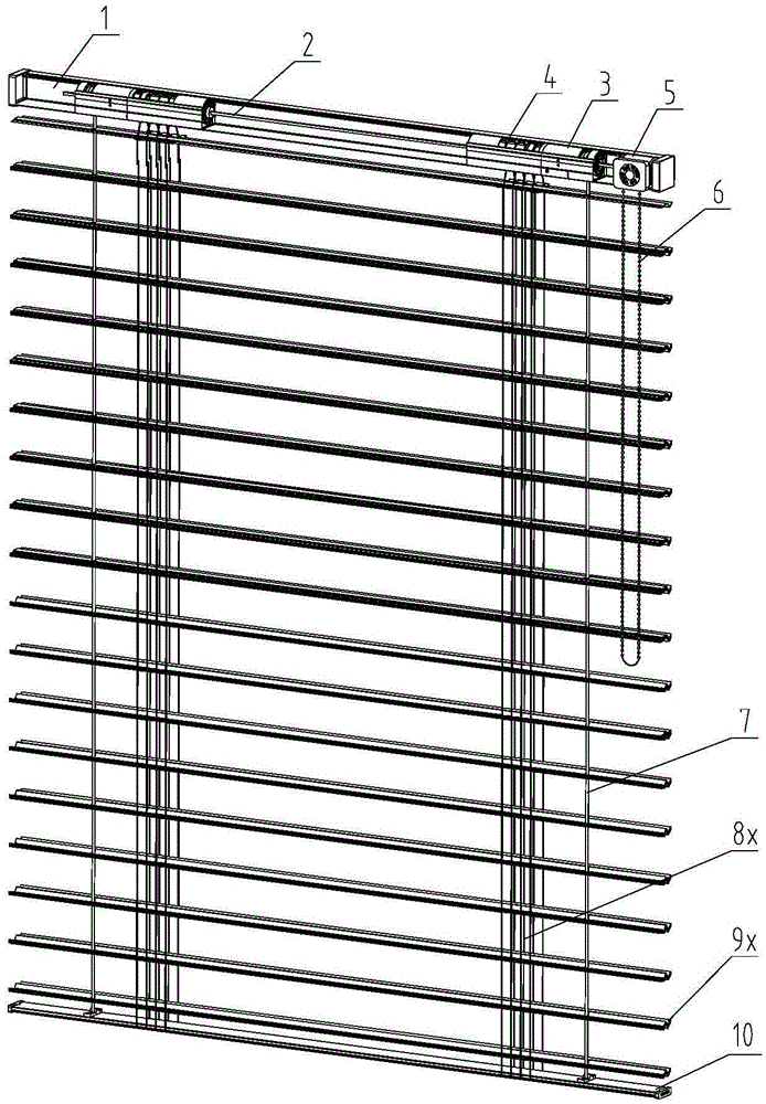 Sliding block switching device and shutter rope winder applying same