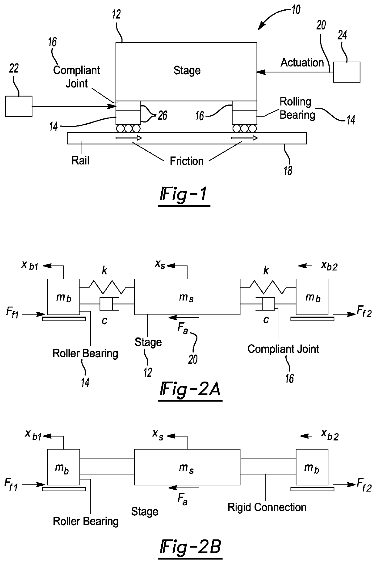 Axially compliant bearing for precision positioning