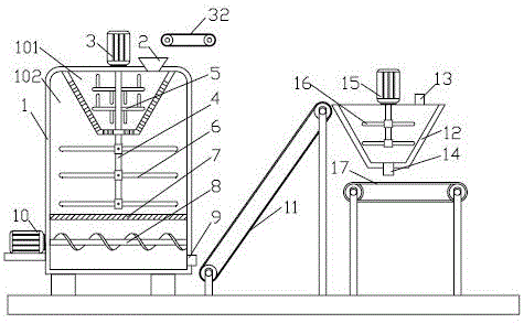 Construction material molding production line