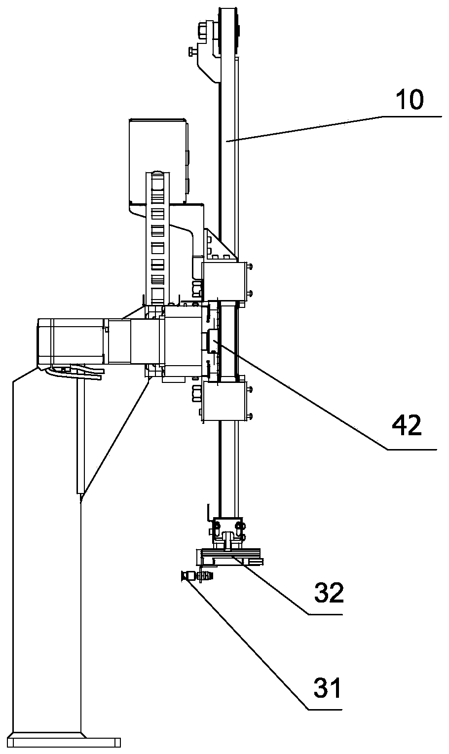 Cross-shaped parallel robot