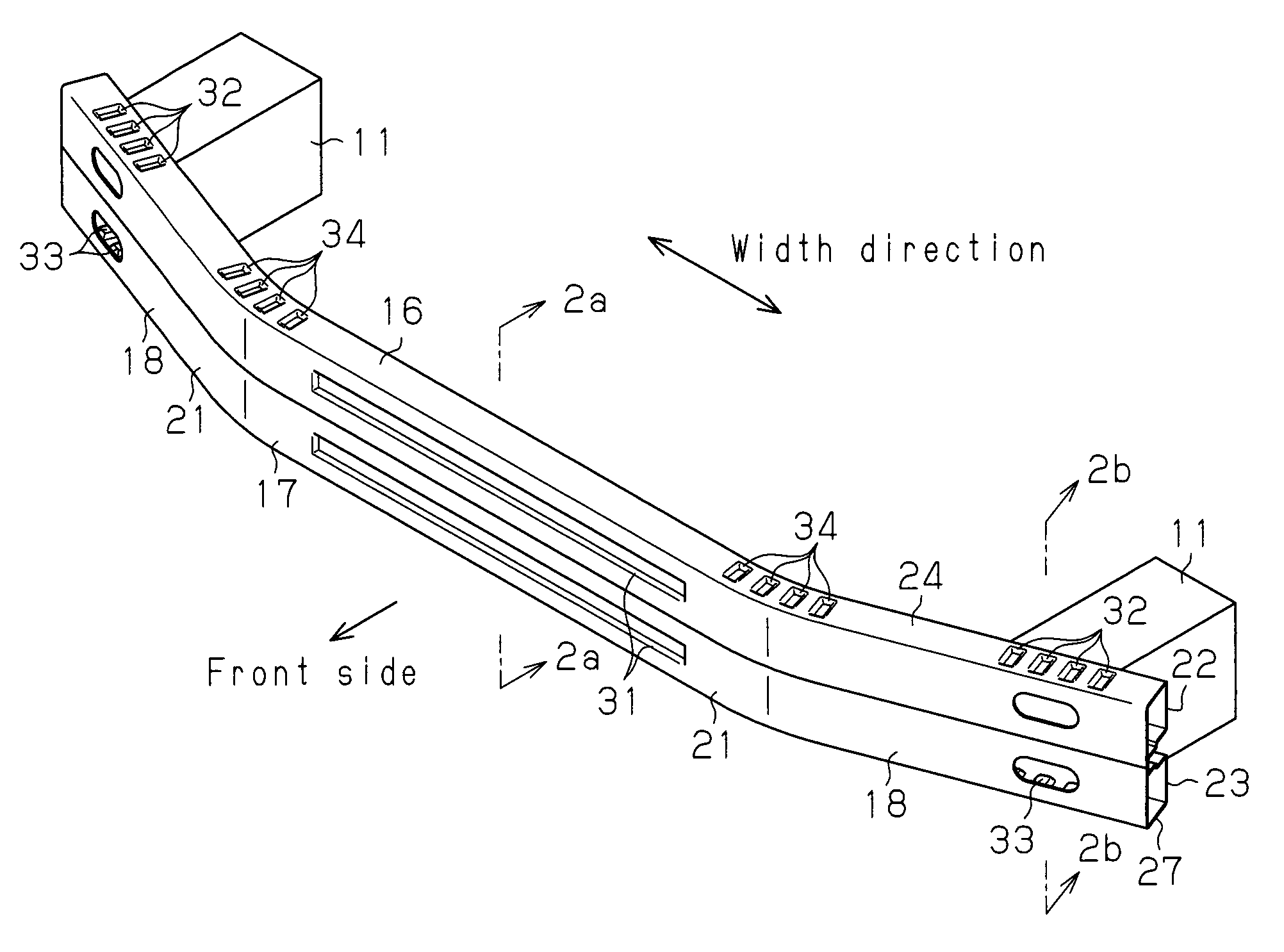 Vehicle bumper device