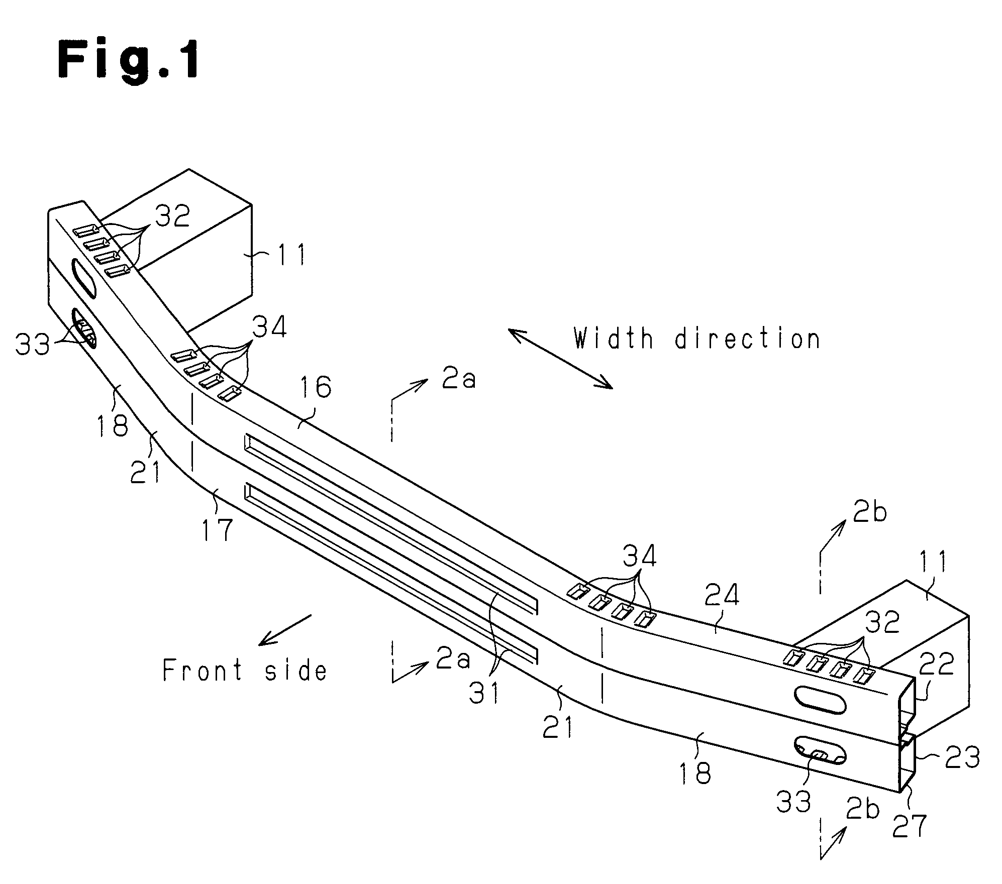 Vehicle bumper device