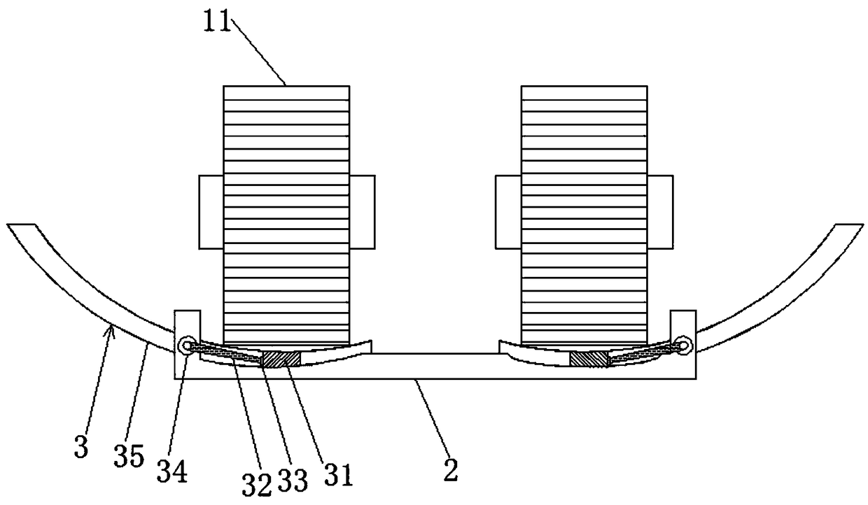 Novel walking device for halftrack tractor chassis