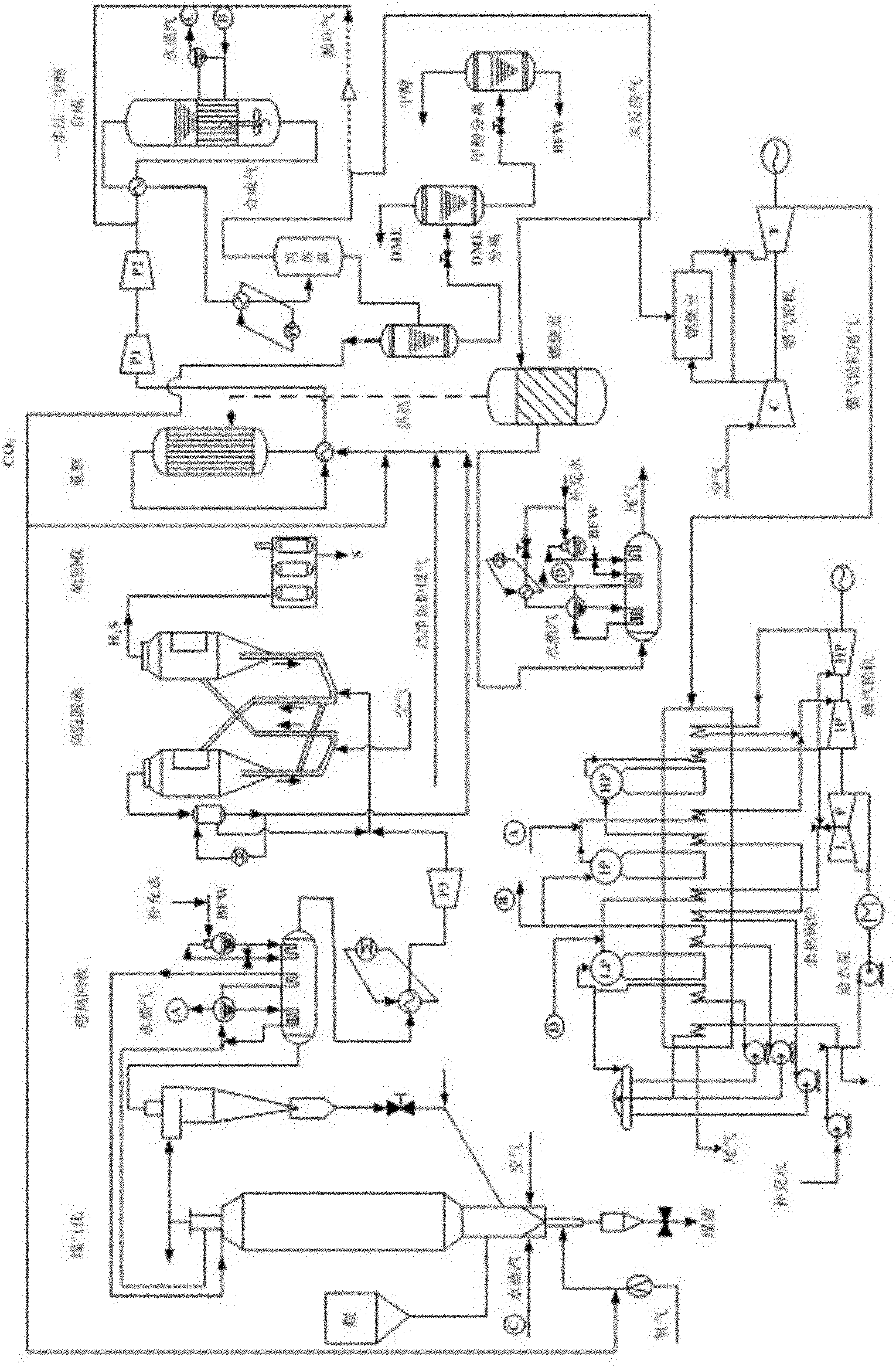 Chemical power poly-generation energy system and method for recycling CO2