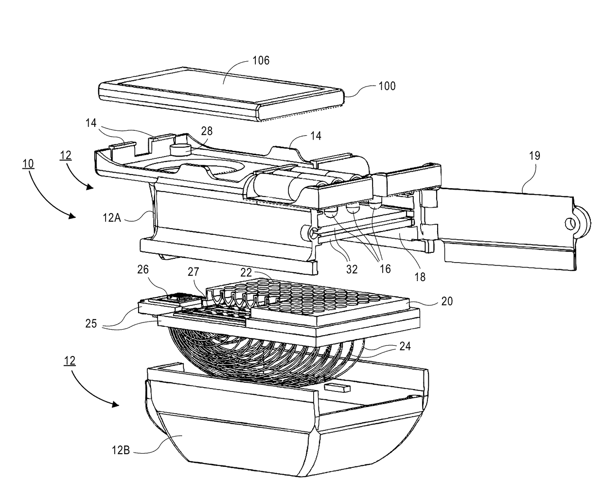 Micro-plate reader for elisa testing