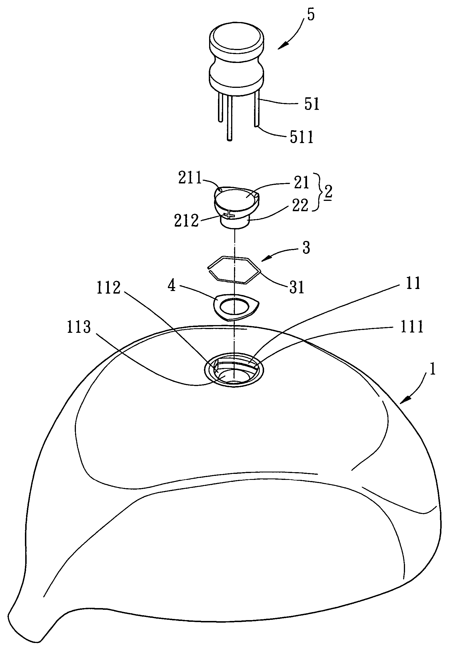 Weight assembly for golf club head