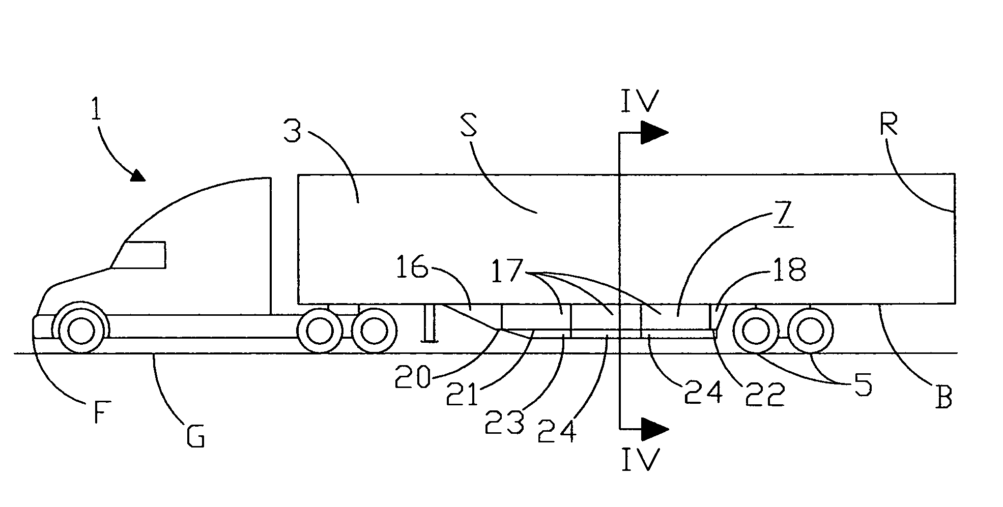 Device for reducing vehicle aerodynamic resistance