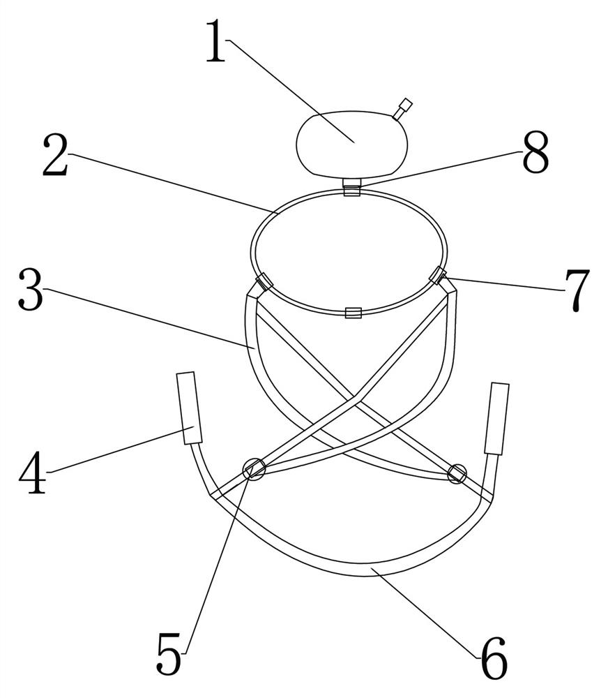 Pediatric head training device and using method thereof