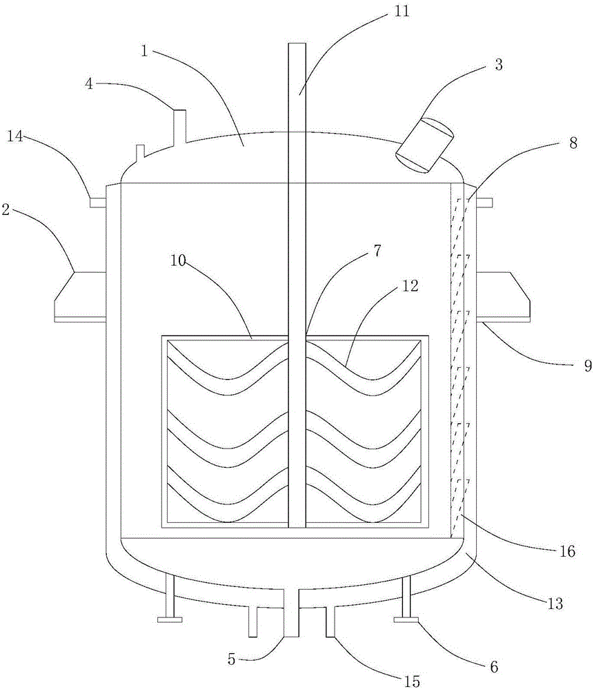 Reaction equipment for synthesizing D-phenylglycine methyl ester hydrochloride