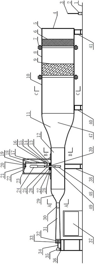 Device for calibrating micro anemograph through laser measurement and use method thereof