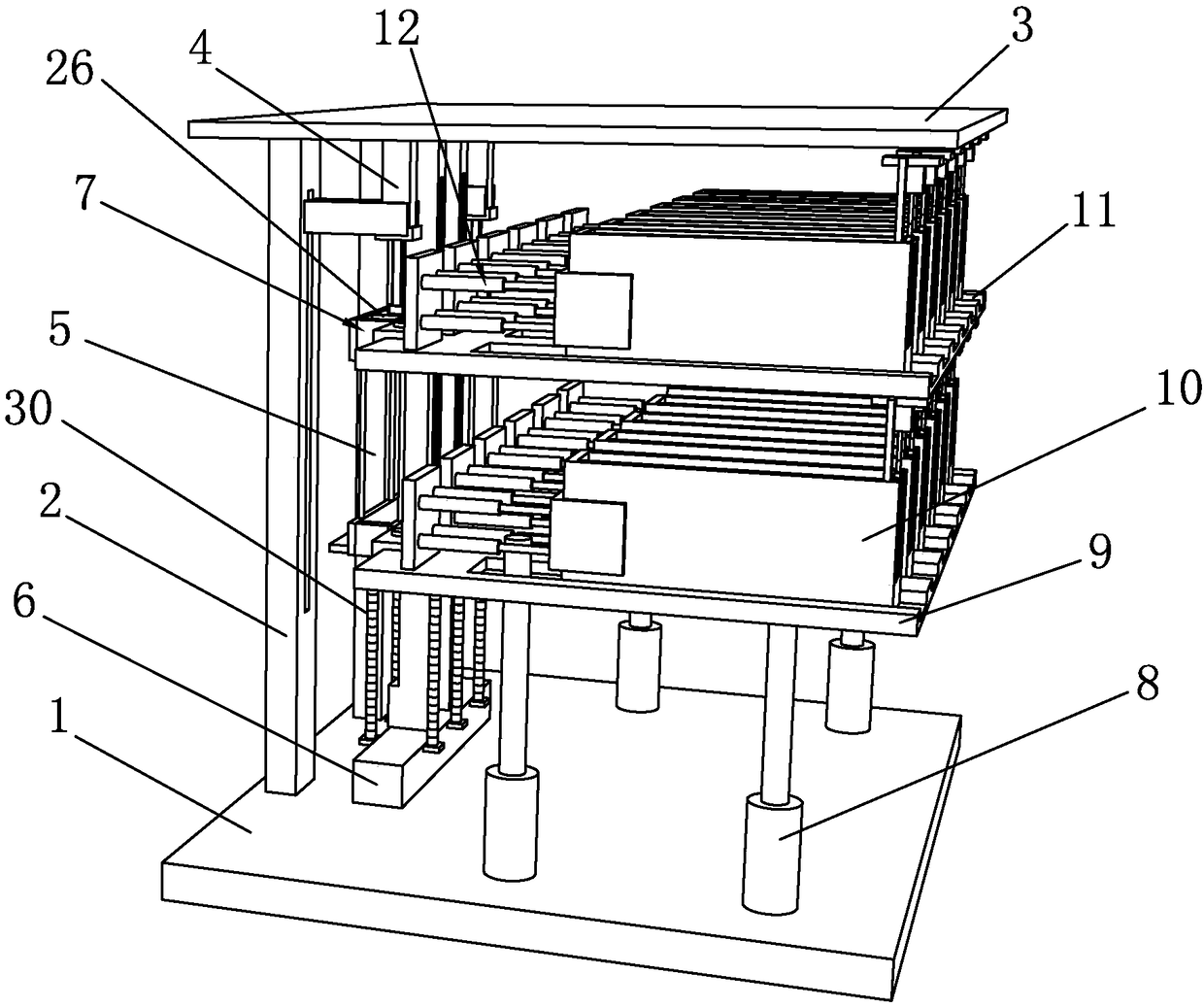 Material management system for construction engineering and monitoring method thereof