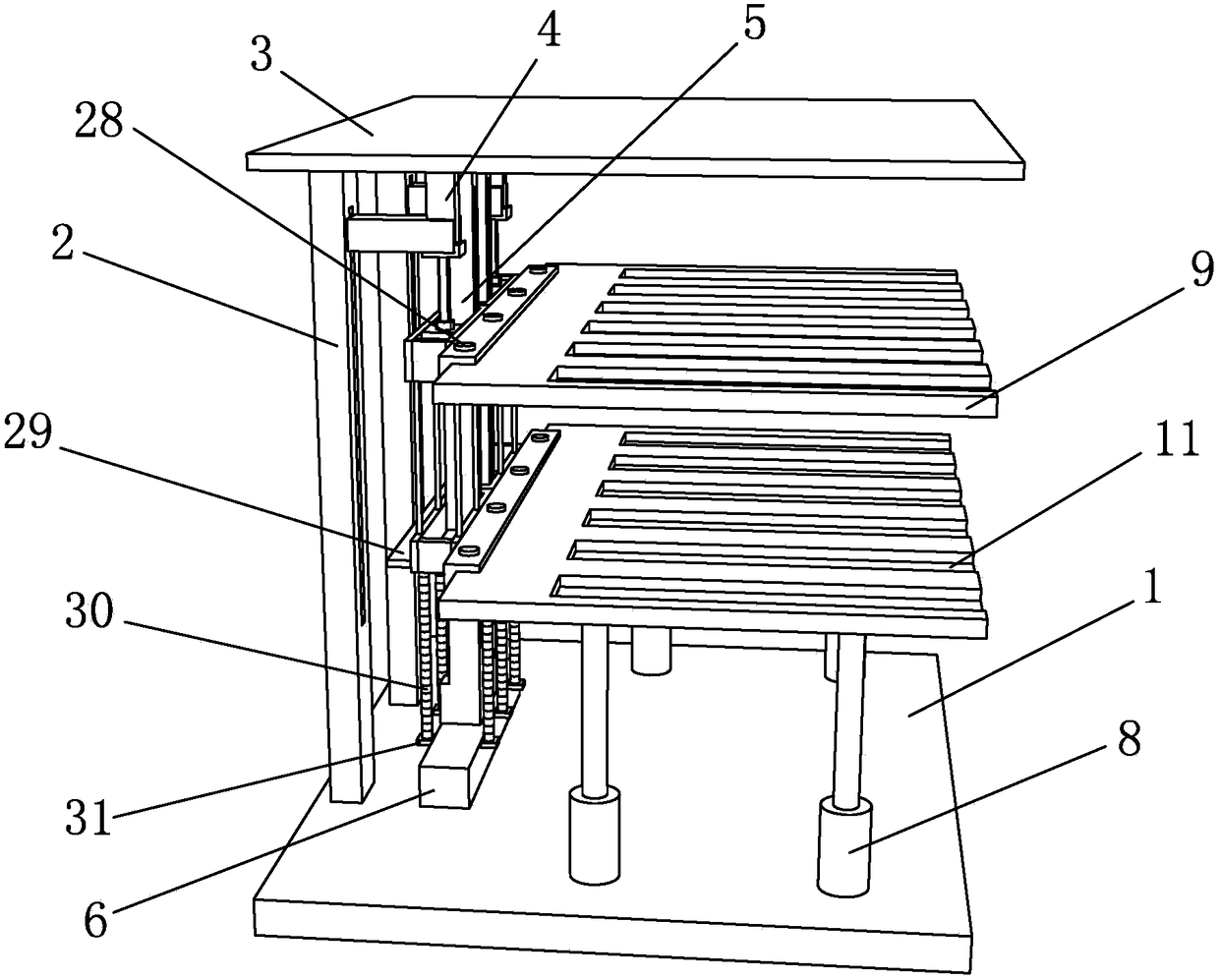 Material management system for construction engineering and monitoring method thereof