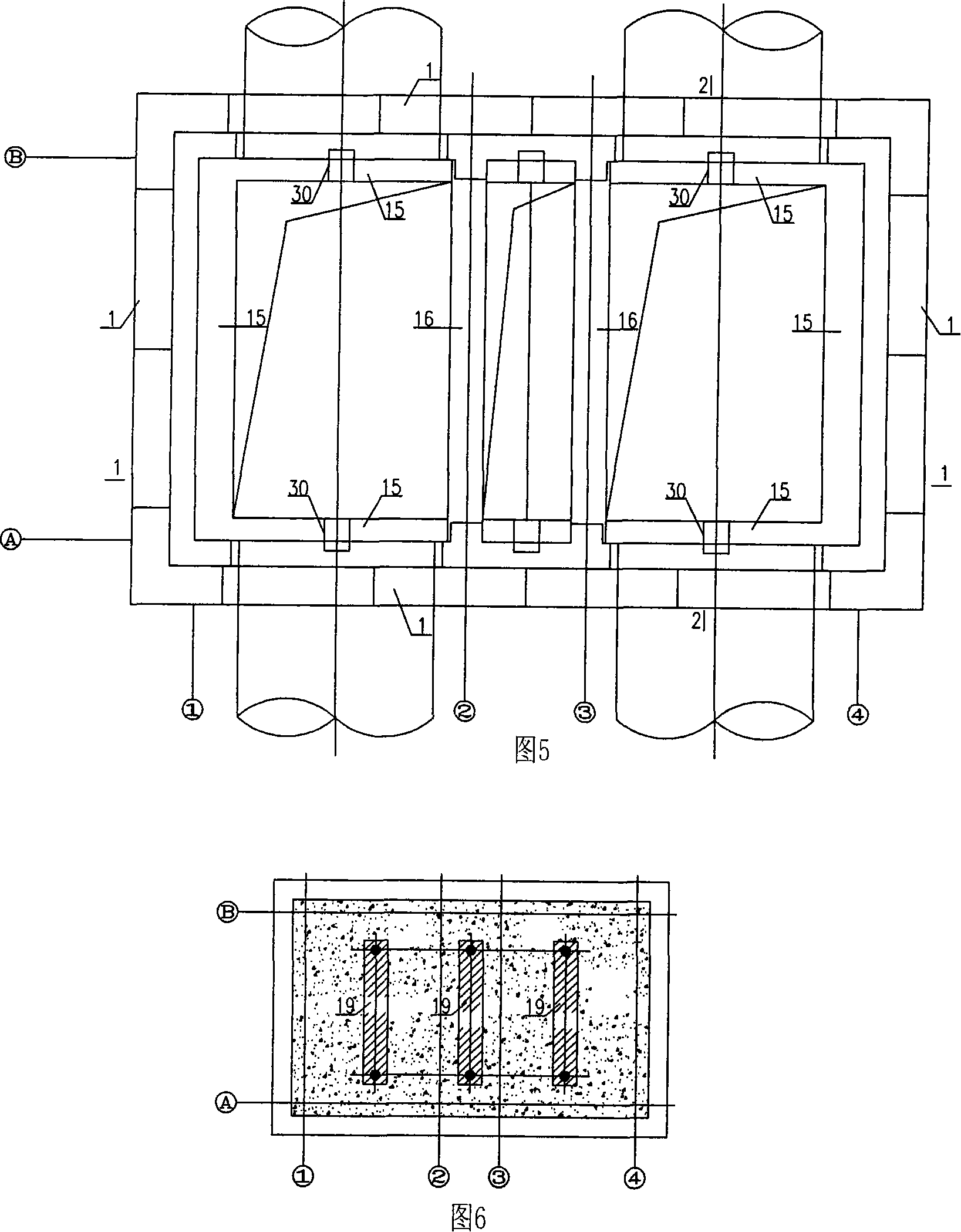 Setting arrangement for high artesian area ultra-deep foundation pit