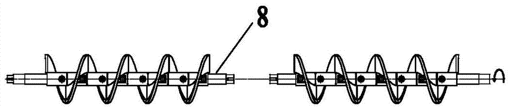 Hot wind layered heating type re-stirring locomotive