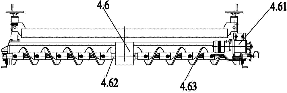 Hot wind layered heating type re-stirring locomotive