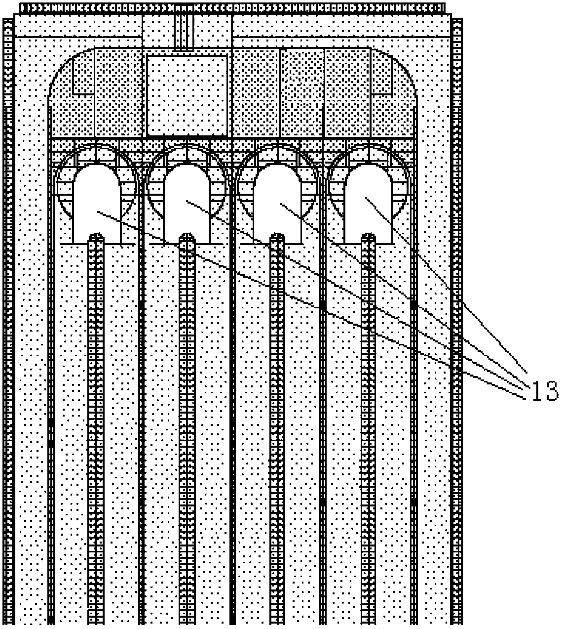 Simulation method of LDMOS (laterally diffused metal oxide semiconductor) array