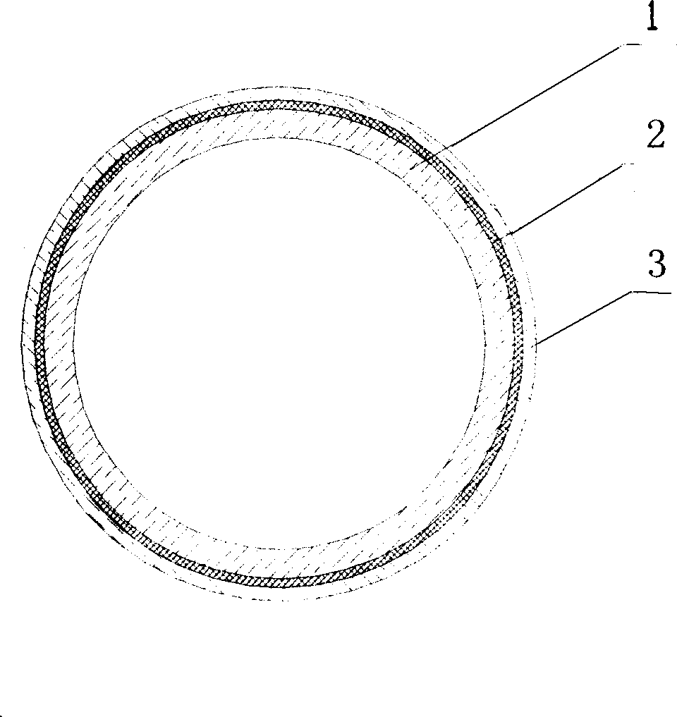 Reinforced thermoplastic plastic pipe and its production method