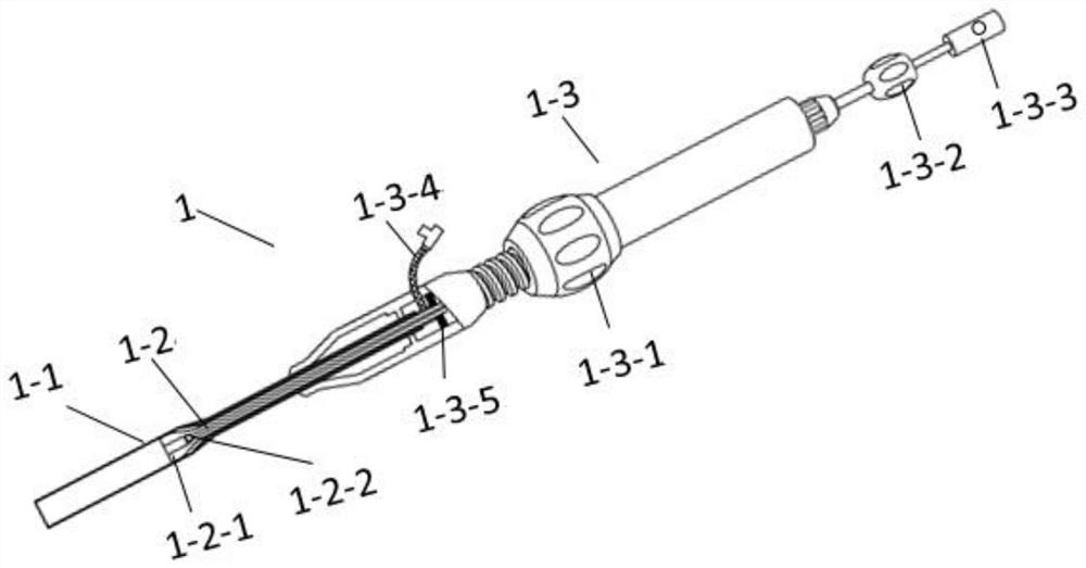 Interventional transapical artificial heart valve delivery system